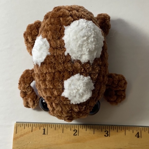 Sold🥳Mushroom frog crochet plush handmade - Picture 4 of 6